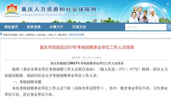 重庆铜梁最新招聘信息汇总